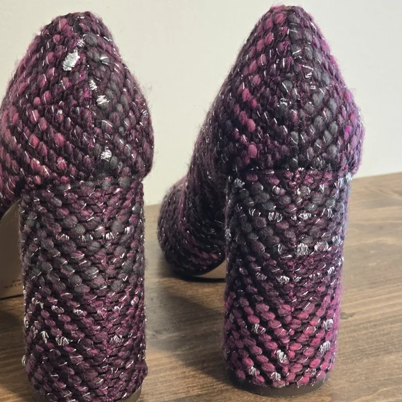 Louise Et Cie Jayant Tweed Wool Blend Heeled Pumps Women's Size 7.5M - Picture 8 of 11